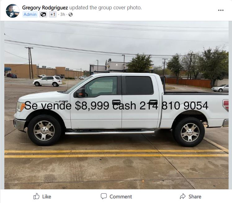 Evidencias de que Gregory Rodriguez es un Curbstoner que vende vehículos usados sin licencia ni permisos