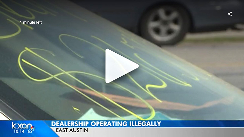 Policia de East Austin arresta vendedor de coches sin licencia de dealer